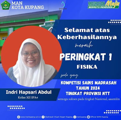MAN Kota Kupang Raih Juara 1 Fisika Terintegrasi pada KSM tingkat Provinsi NTT